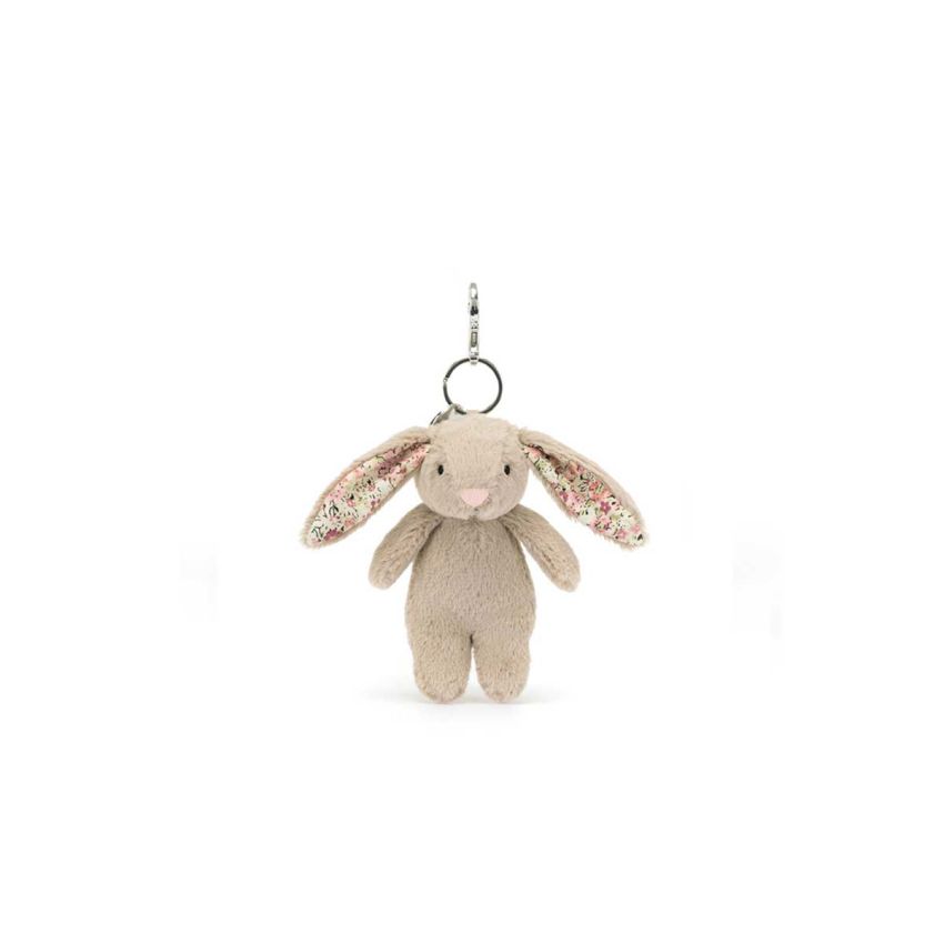 Blossom Beige Bunny Bag Charm